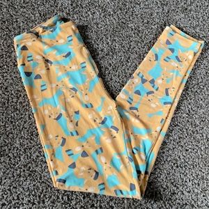 LulaRoe fox print leggings